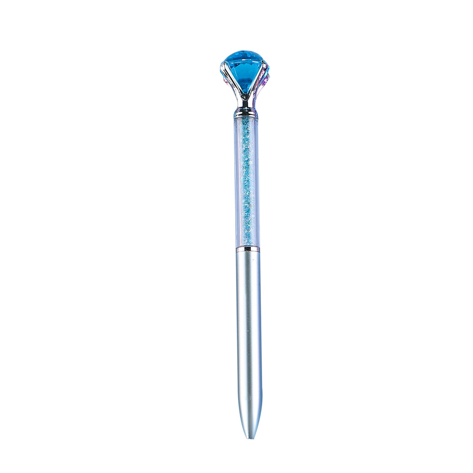 Wholesale Imitation Metal Rod Large Diamond Colored Crystal Quicksand Broken Diamond Plastic Ballpoint Pen