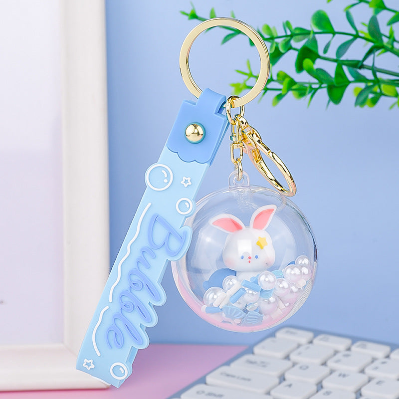 Líquido de caricatura de PVC al por mayor flotante Little Rabbit White Rabbit Quicksand