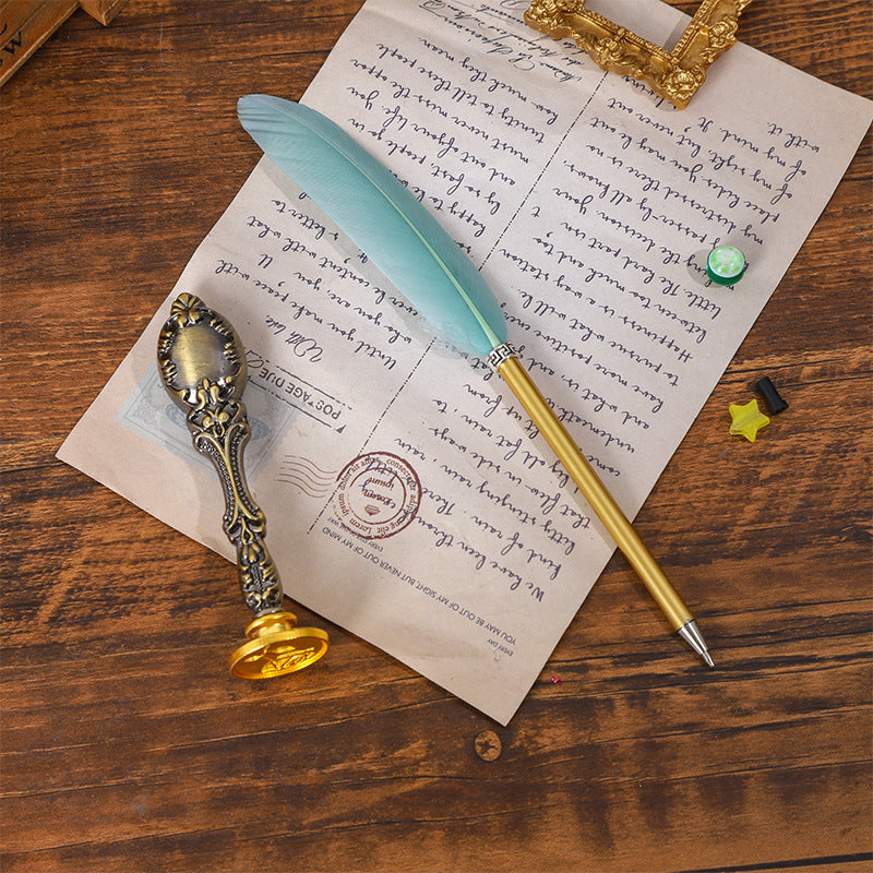 Wholesale Color Quill Ballpoint Pen Set Gift