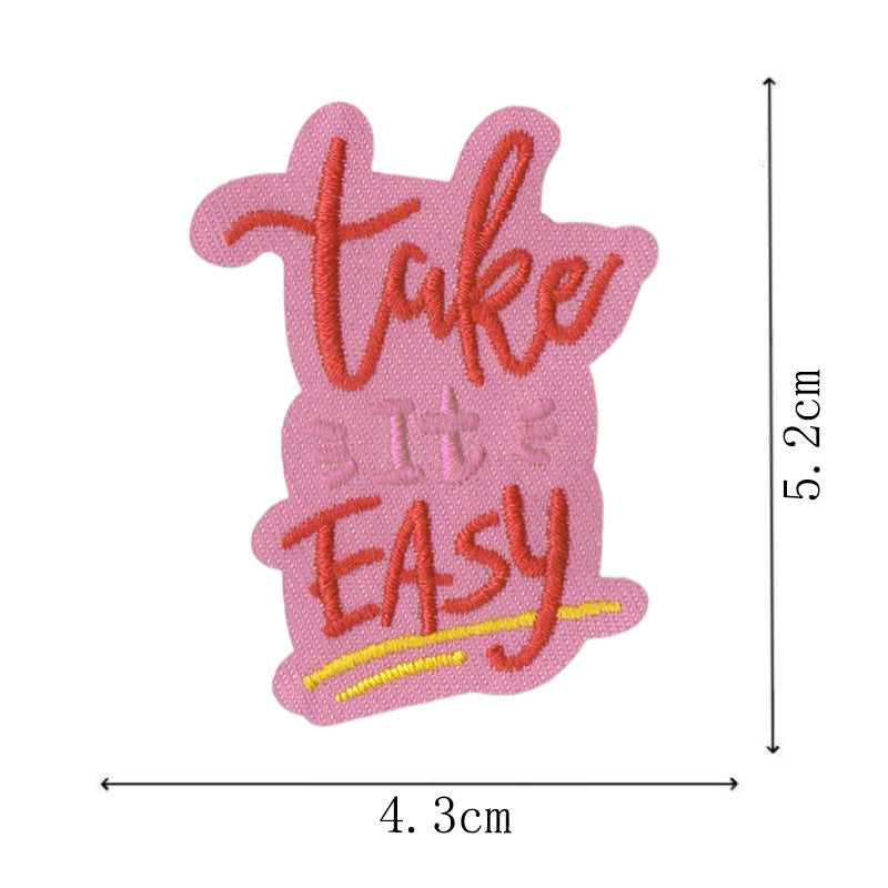 Wholesale Embroidered Inspirational Quote Patches Set 22 Pieces Star Motif Iron On Decorative Fashion Accessory For Coats Gift
