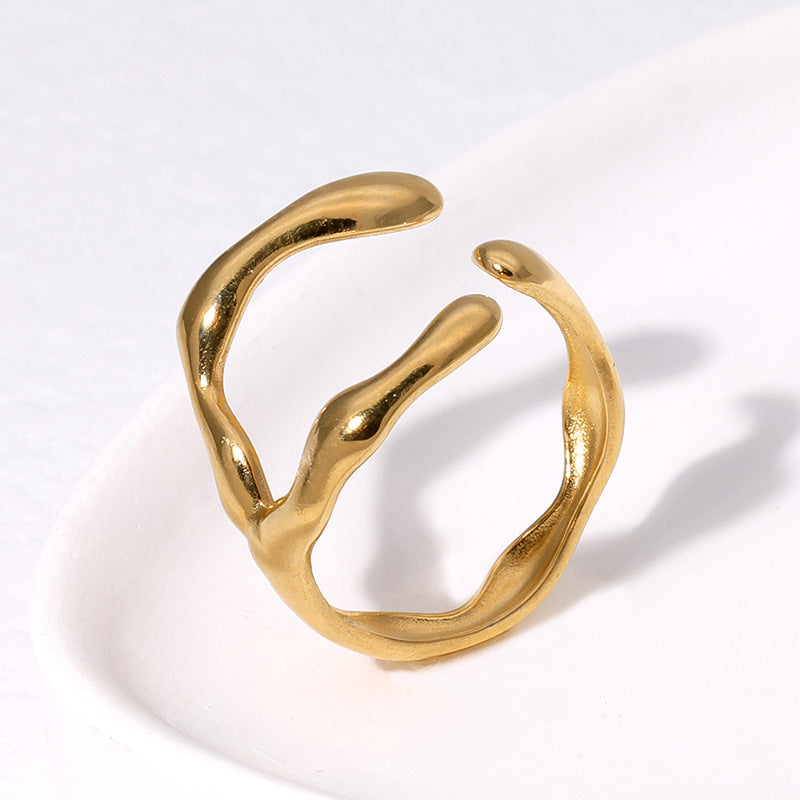 Wholesale Open-Style Stainless Steel Ring — Minimalist &  Understated Design ( Non-Fading)