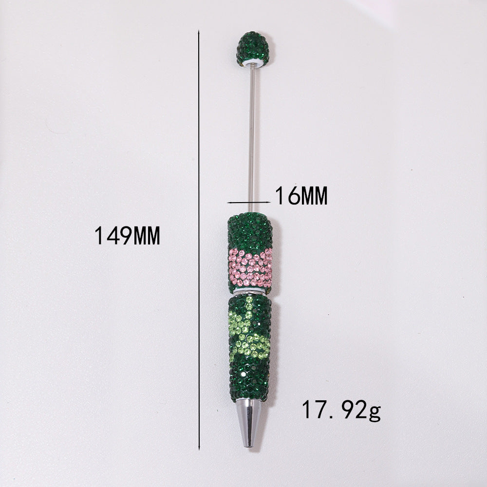 Wholesale 5pcs Tulip Full Diamond Heavy Soft y Ballpoint Fancy Beadable Pens