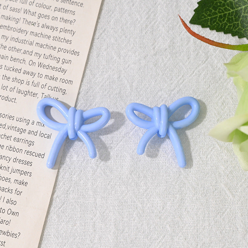 Wholesale 10pcs/pack wknot acrylic beads through hole bow tie beads