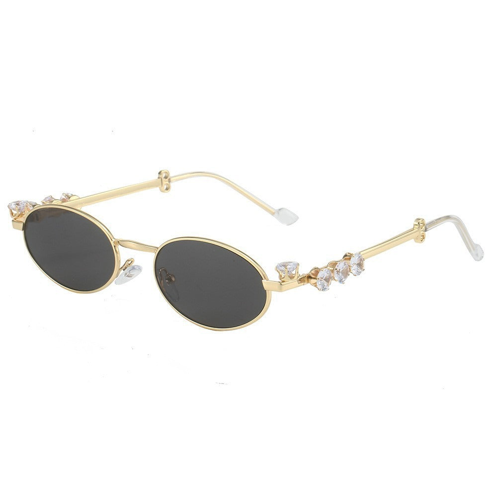 Wholesale Oval Metal Round Sunglasses