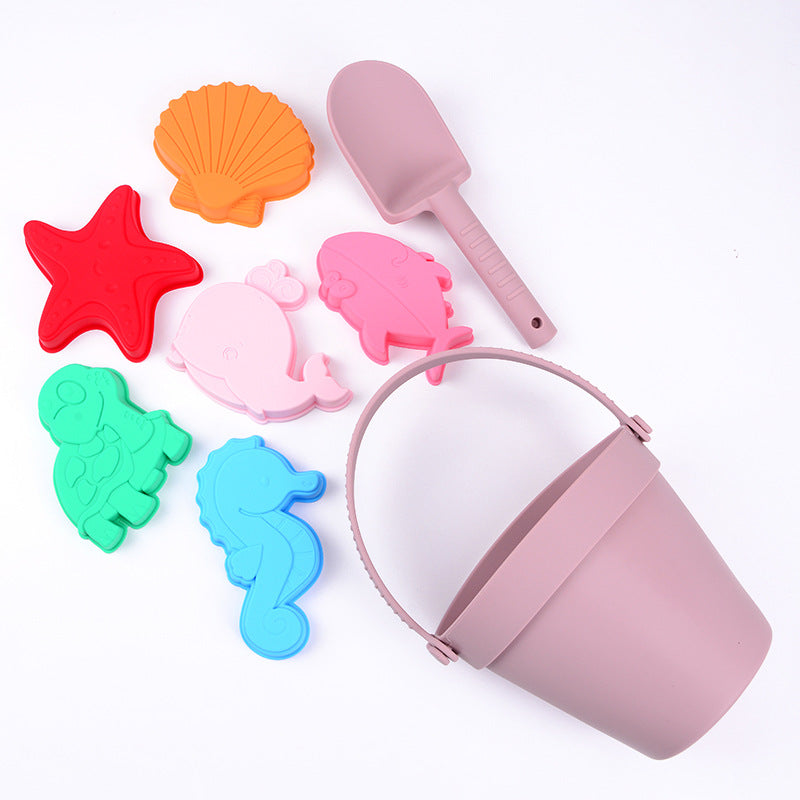 Wholesale Seaside Beach Silicone Toy Parent-child Interactive Sand Digging Shovel Play Water Tool