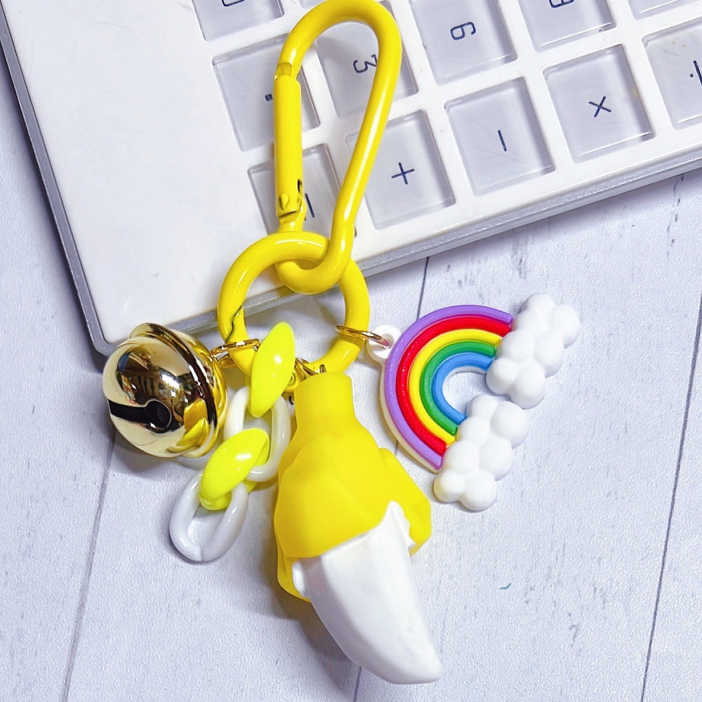 Wholesale Cute Creative Resin Fruit Keychain