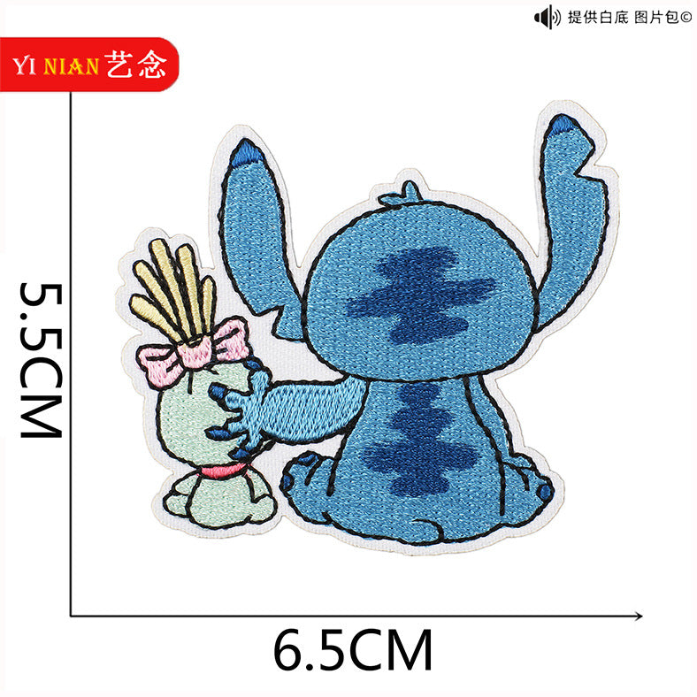 Wholesale Pink and Blue Cute Cartoon embroidery cloth stickers  patch OLY Exclusive