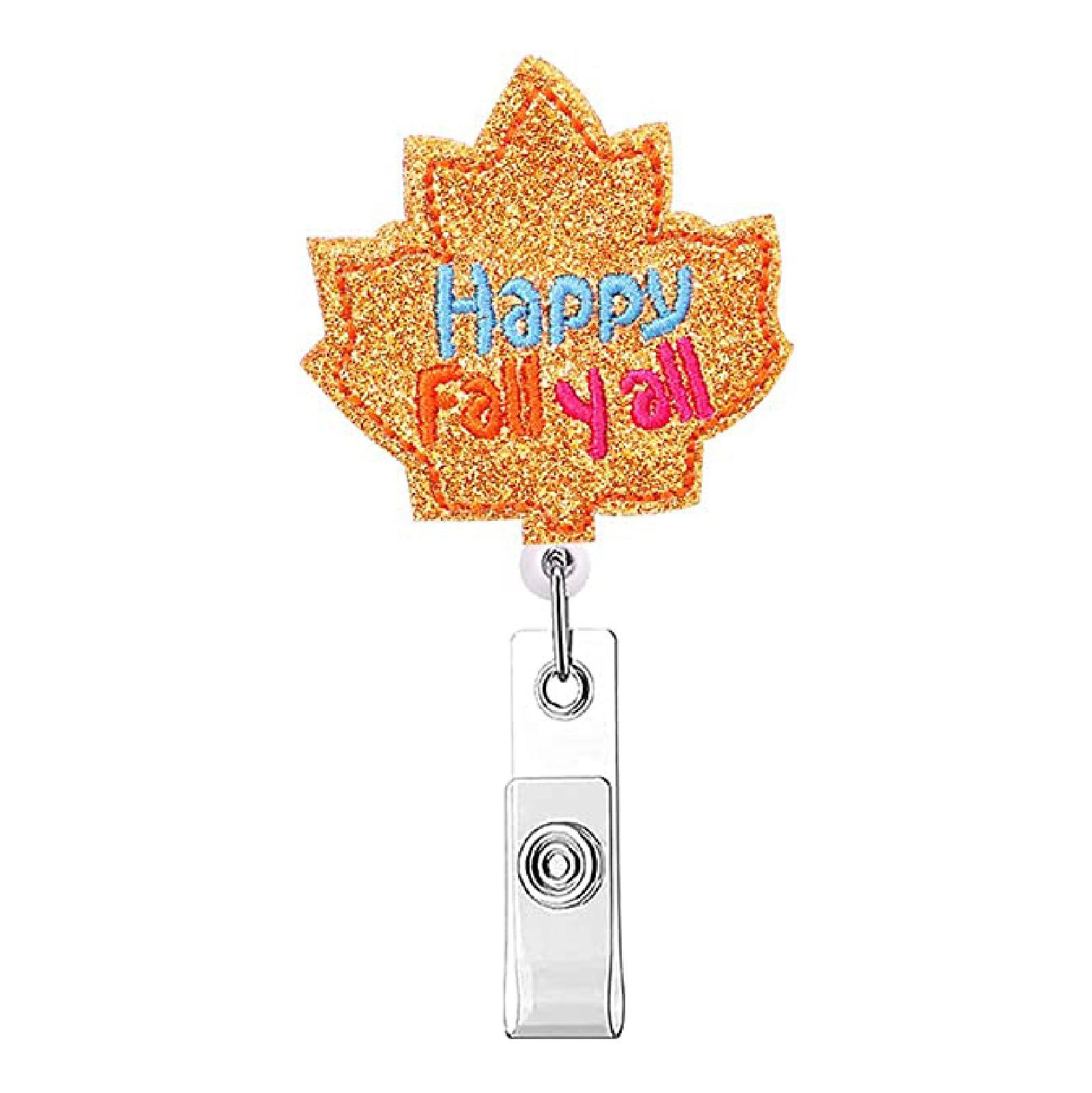 Wholesale ABS Festival Series Sparkling Pink Turkey Love Egg Maple Leaf Emblem Scroll Retractable Keychain