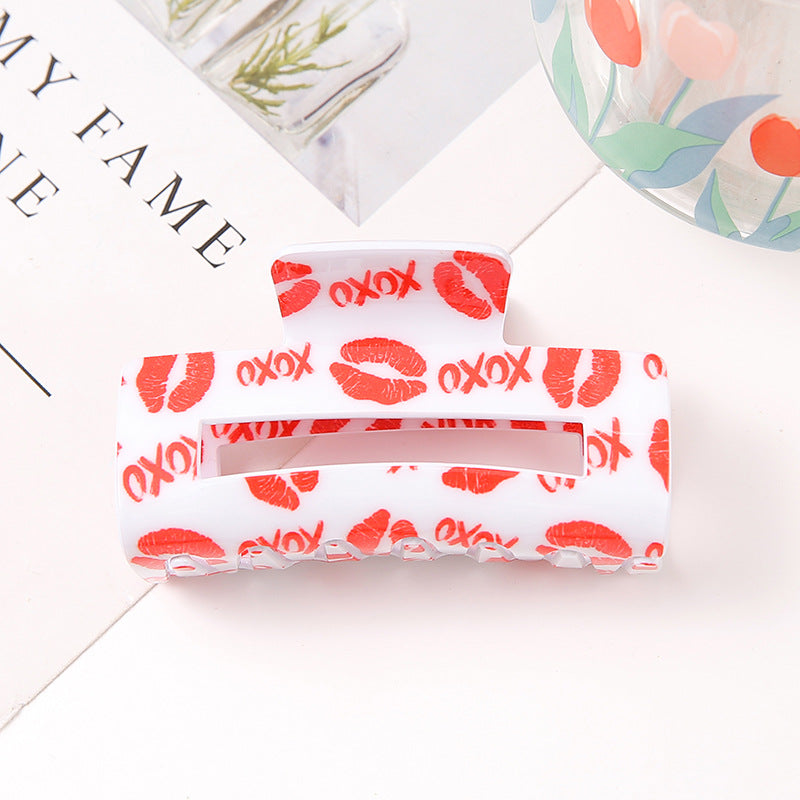 Wholesale Valentine's Day Acrylic Hair Clips