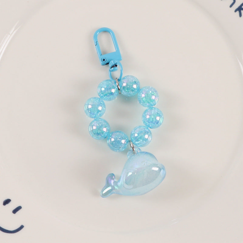 Wholesale Resin Whale Beads Keychain