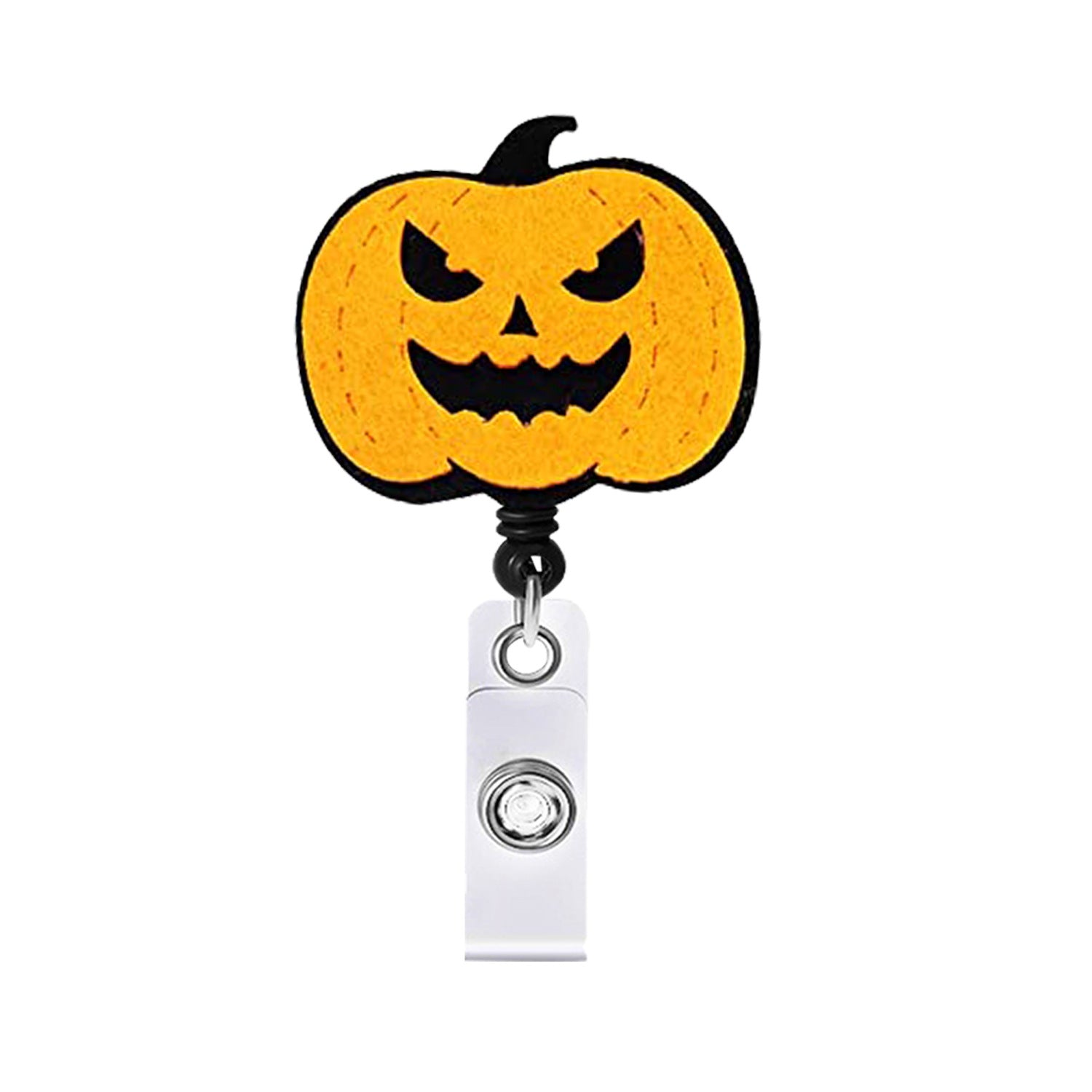 Wholesale Halloween Retractable Swivel Easy Pull Felt Telescoping Keychain