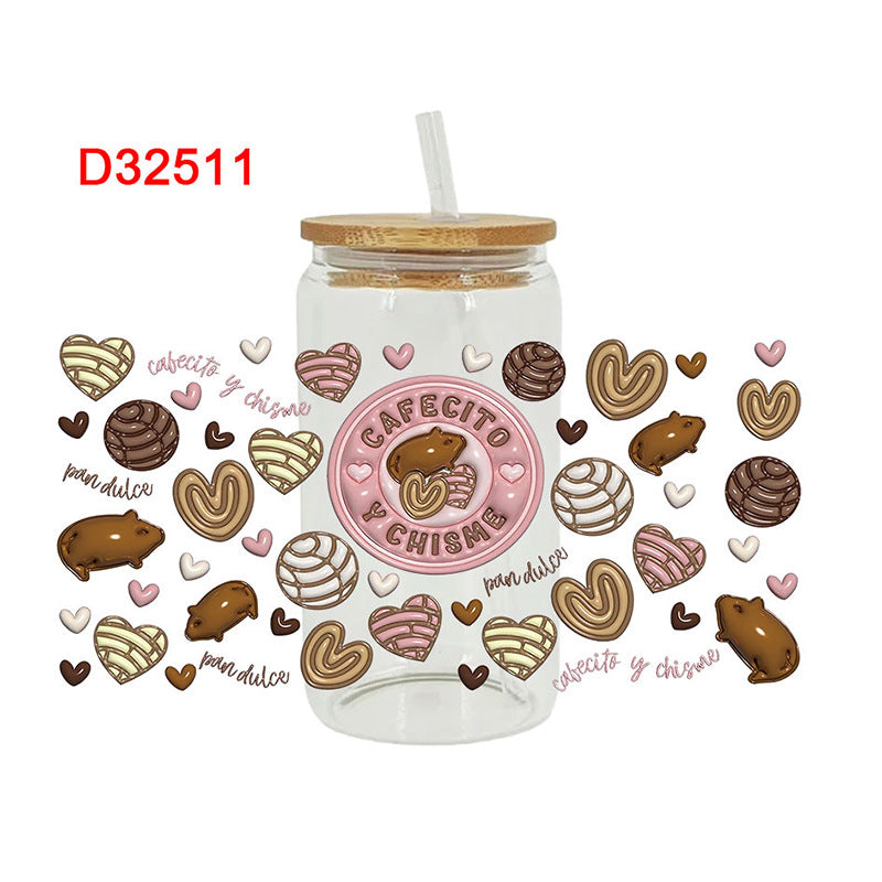 Wholesale Fruit and vegetable cooking series  16oz Cup UV DTF Wraps