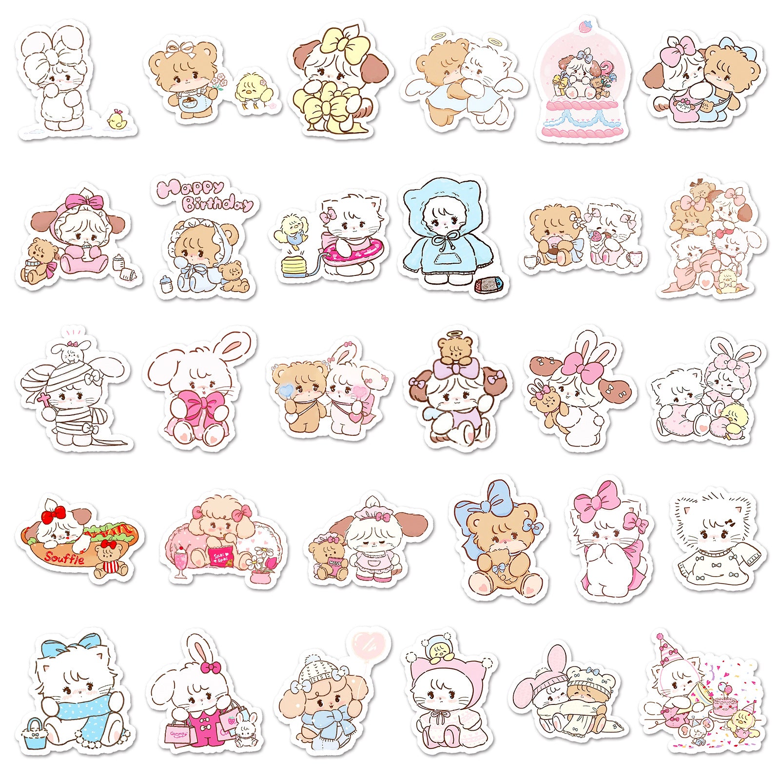 Wholesale 56 cute cartoon soft and able Mikko doodle stickers