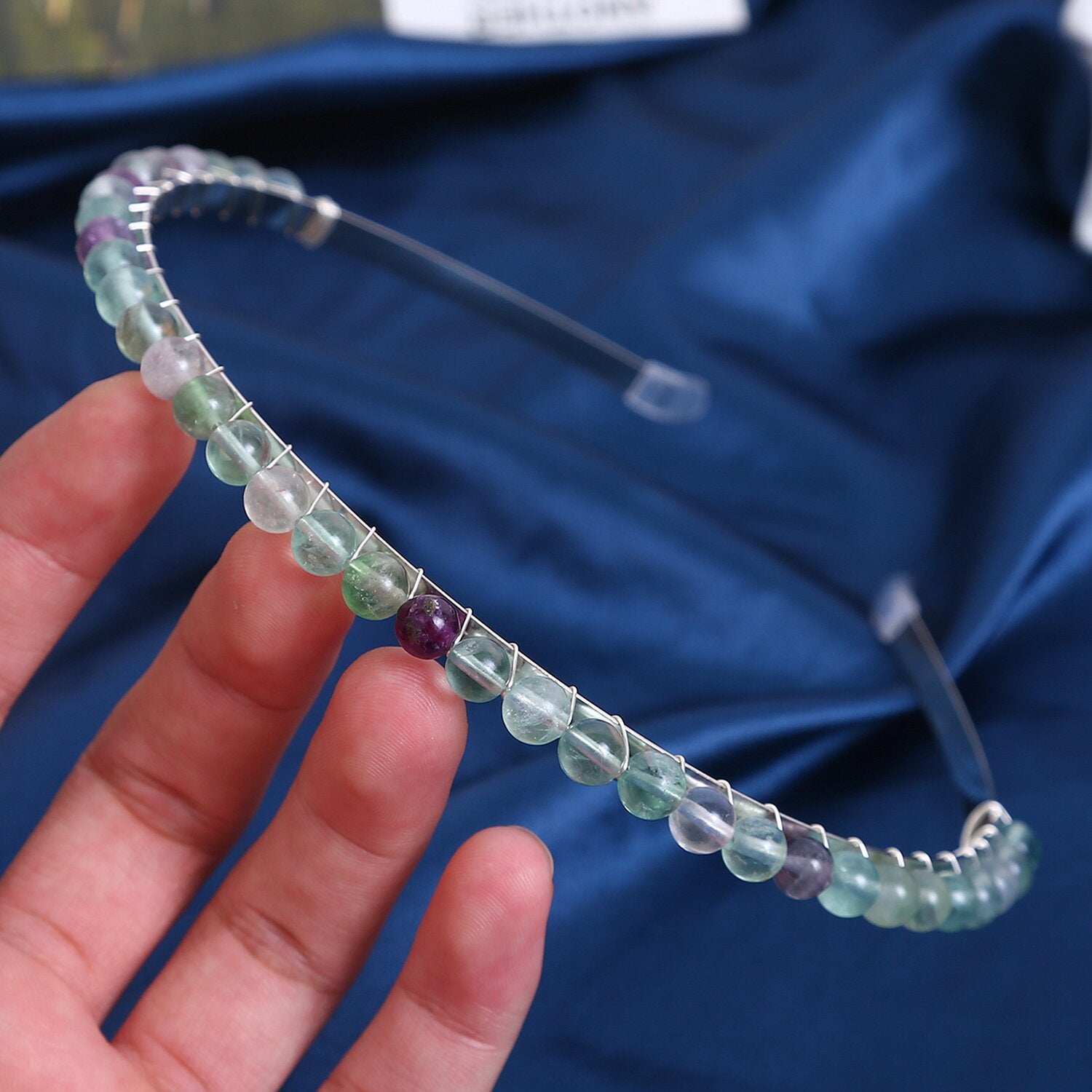 Wholesale Colorful Gravel Hair Hoops