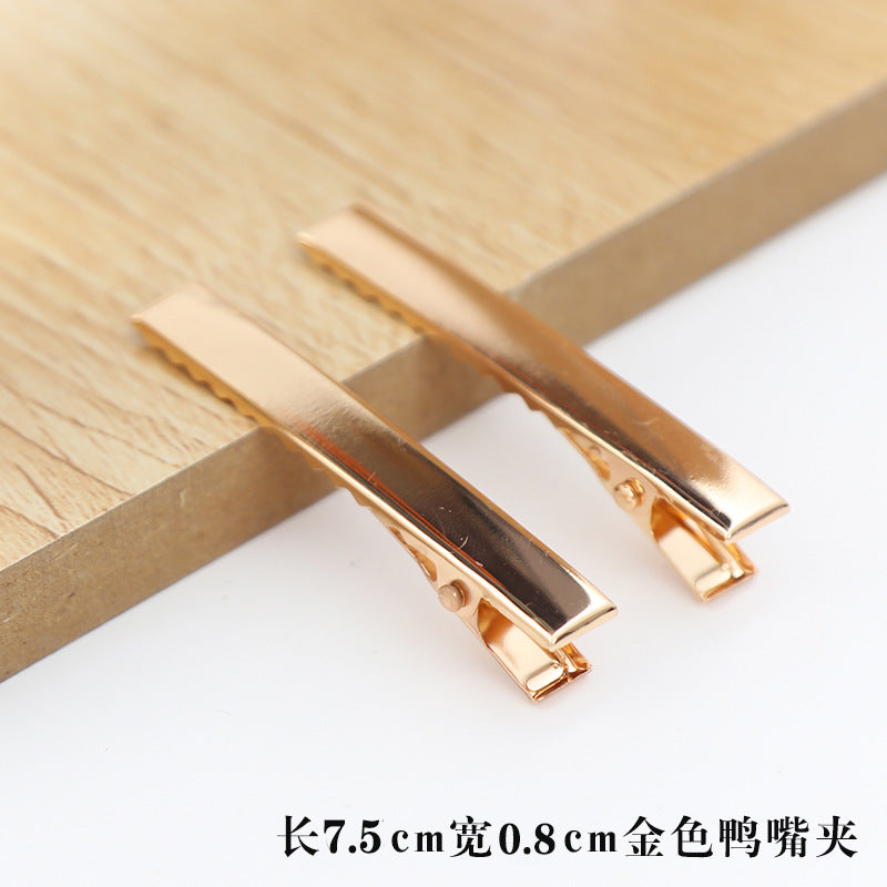 Wholesale 30pcs/pack Handmade Cream Glue DIY Word Clip Hairpin Material Package Accessories