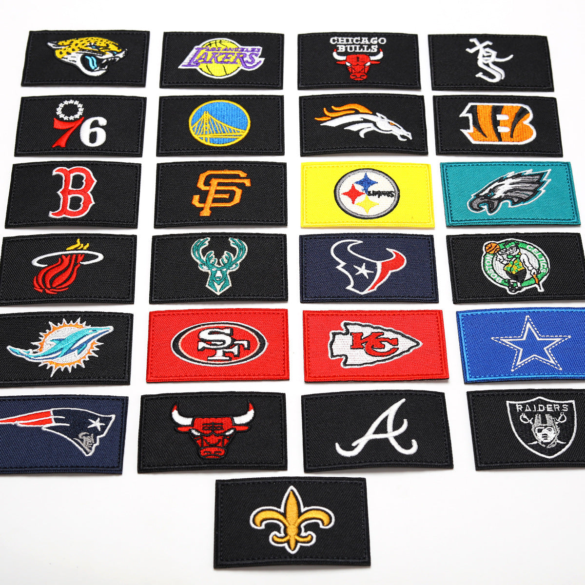 Wholesale Twill Embroidered Patch Team Badge Rectangular Decorative Accent For Bags Clothing Towels
