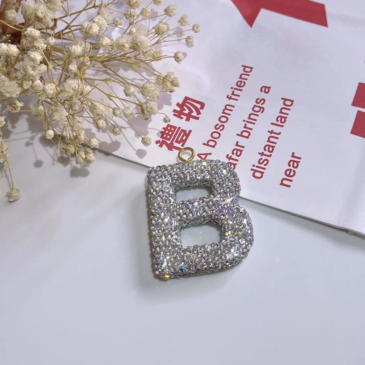 Wholesale Optional Color Letter Car Keychains