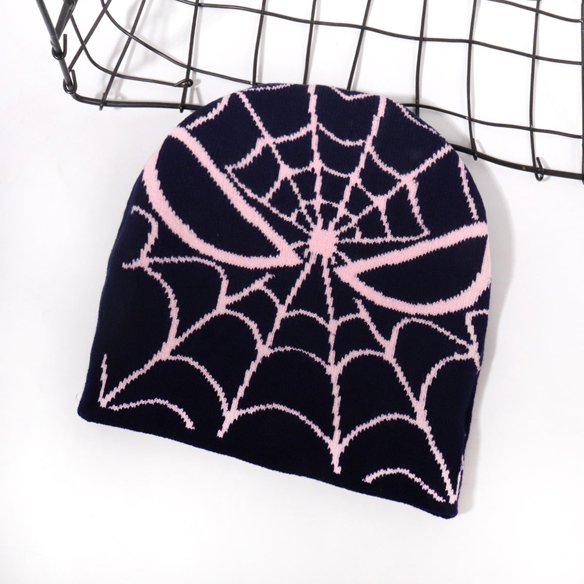 WholesaleHot Sale Jacquard Halloween Spider Web Beanie