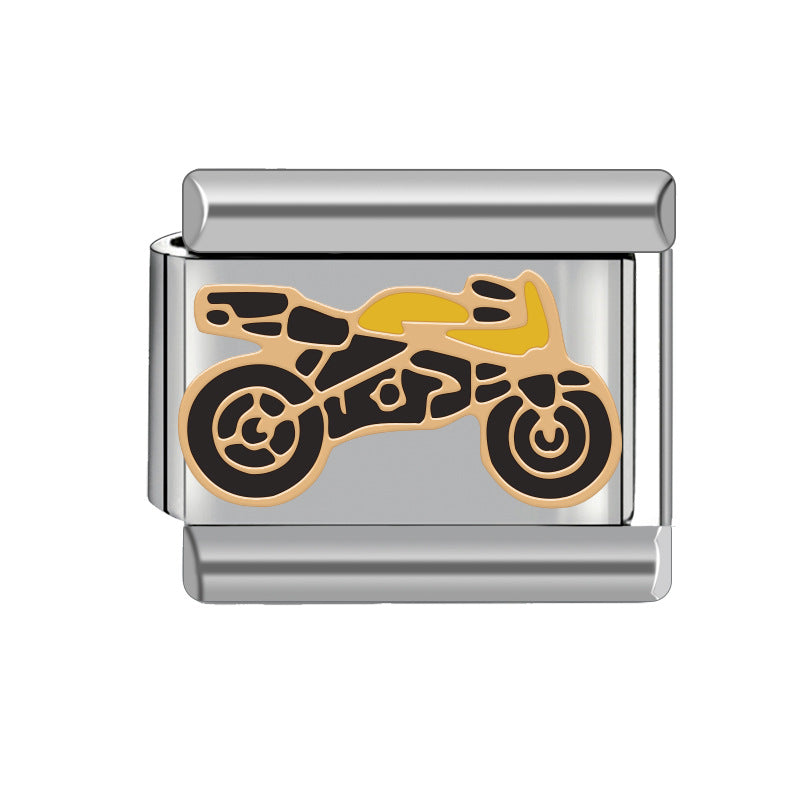 Wholesale Italian Charm Bracelet 9mm DIY Spliced Detachable Heart Pattern Combination Bracelet