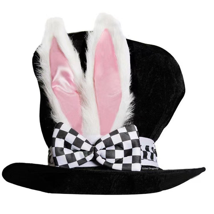 Wholesale Party Velvet Plush Rabbit Ears Easter High Hat