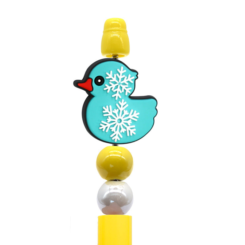 Wholesale Random  100pcs/pack  Cartoon Duck Beads  Focal Beads