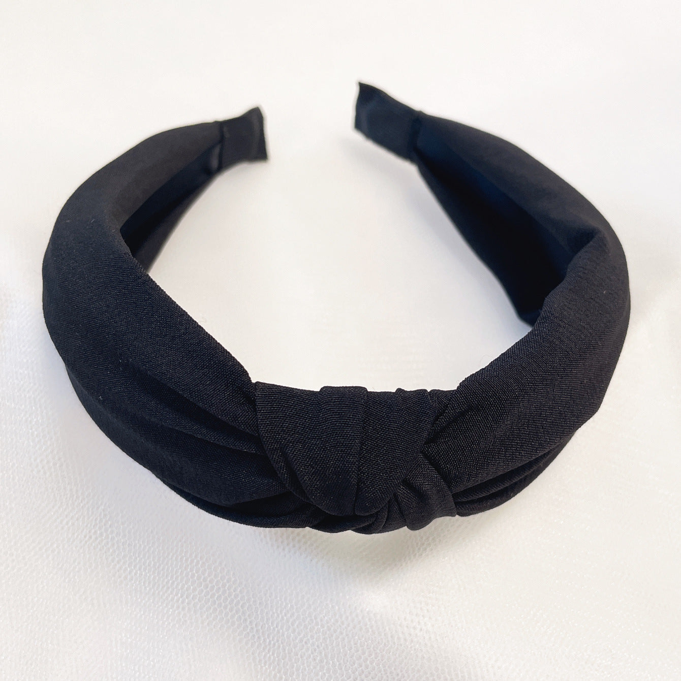 Wholesale Fabric flower cross knot wide edge sweet headband