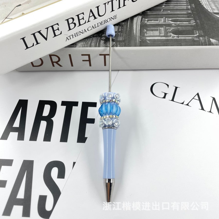 Wholesale Cute Petal Beadable Pen Personalized Cartoon Beadable Pens