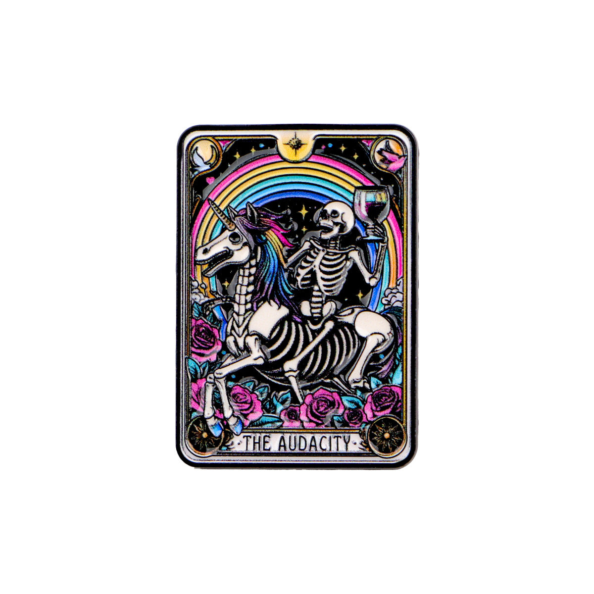 Wholesale Skull Tarot Brooch Cartoon Metal Badge Accessories