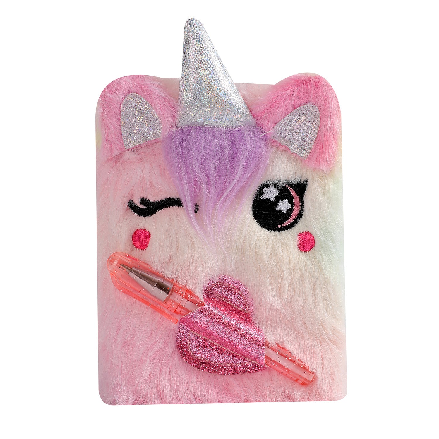 Wholesale Cartoon Animal Series Small Notebook Cute Plush with Pen