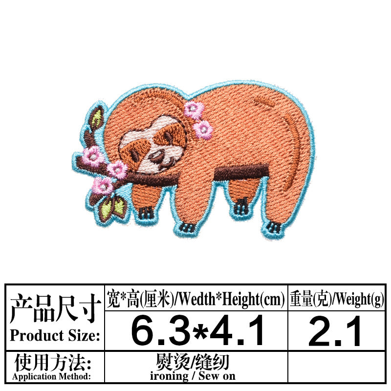 Wholesale Cartoon Water Bottle Ship Milk Cat Embroidery DIY Patches