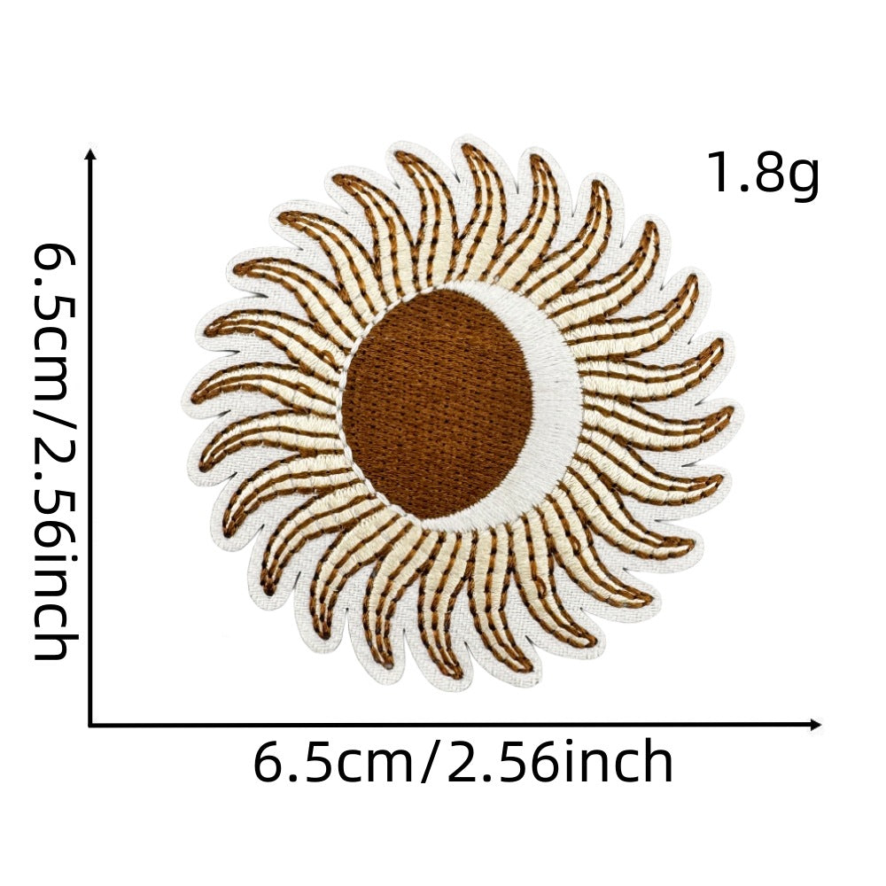 Wholesale Bohemian Chic Embroidered Iron On Patches Polyester Decorative Applique For Coats And Trench Coats