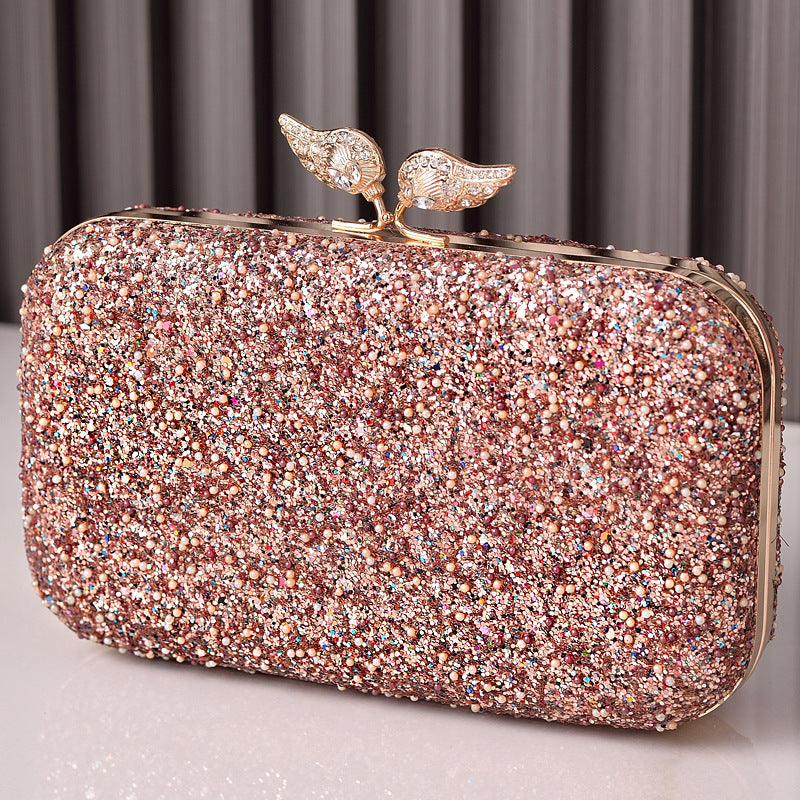 Wholesale Butterfly Decoration Dinner PU Handbags