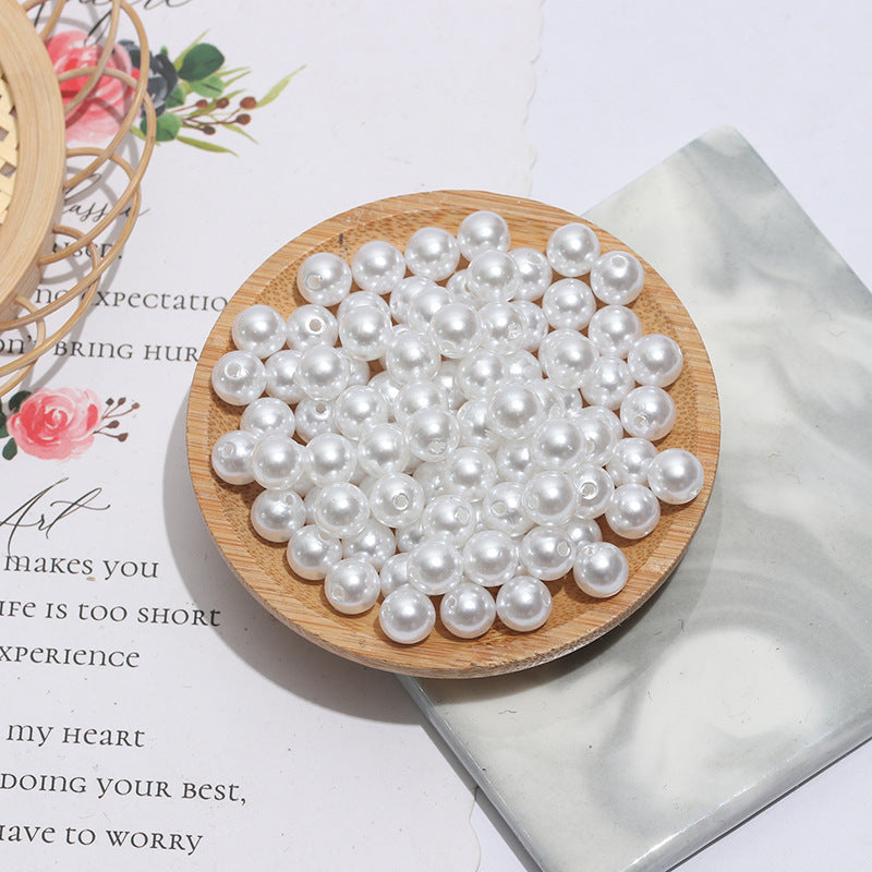 Teneral de 500 piezas IMITICIÓN Pearl Red Red Redon Beads