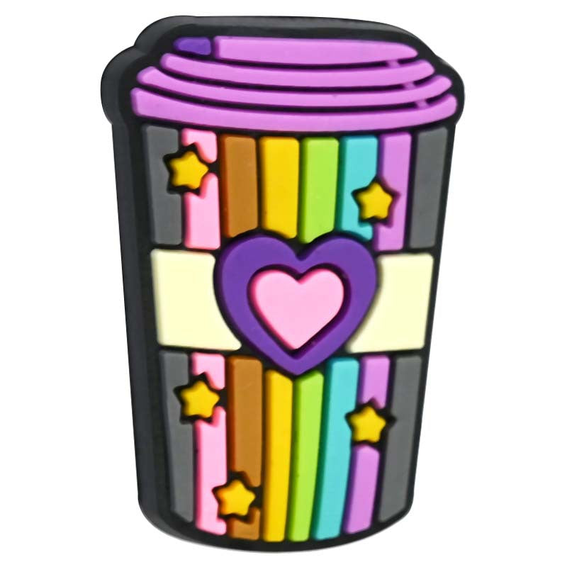 Wholesale Random100pcs Dairy Cup  PVC Soft Glue Travel Cup Focal Beads