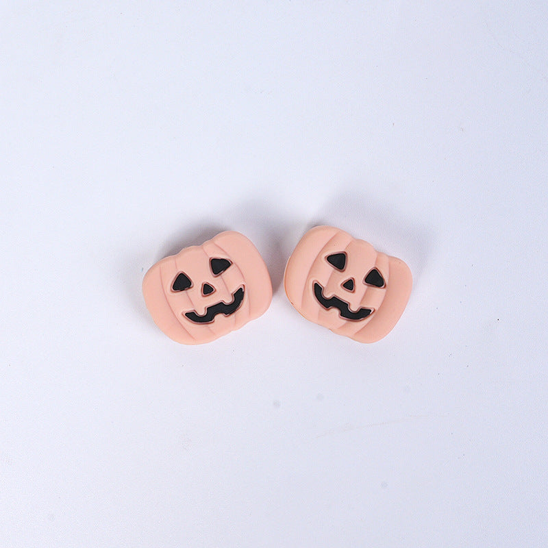 Wholesale 20pcs/pack Halloween Pumpkin Silicone Beads