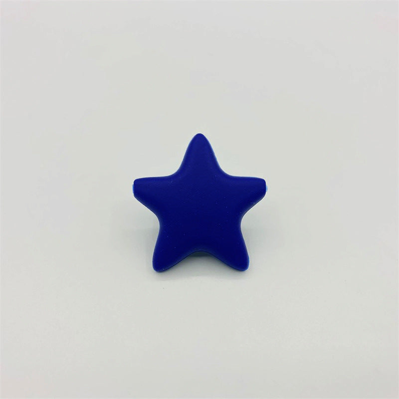 Wholesale10PCS  Pentagram DIY Silicone Beads