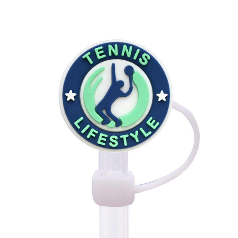 Wholesale Random 100pcs 10MM Tennis Sports Dust Plug Straw Accessories