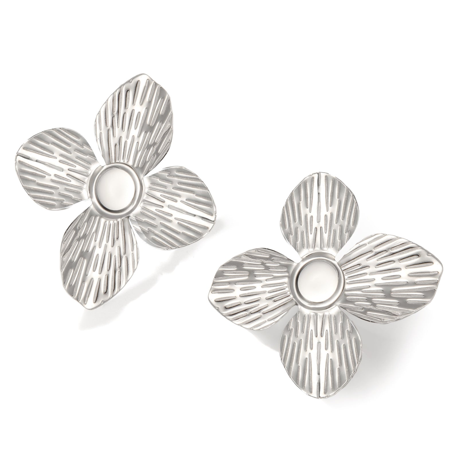 Wholesale Retro exaggerated design petal earrings for women