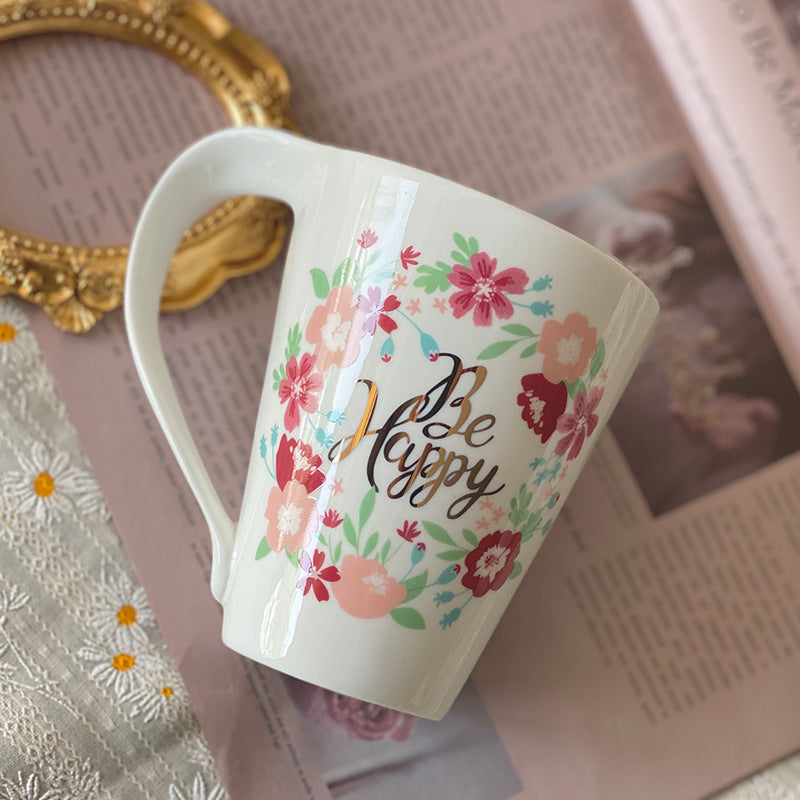 Wholesale Vintage Floral Ceramic Mugs