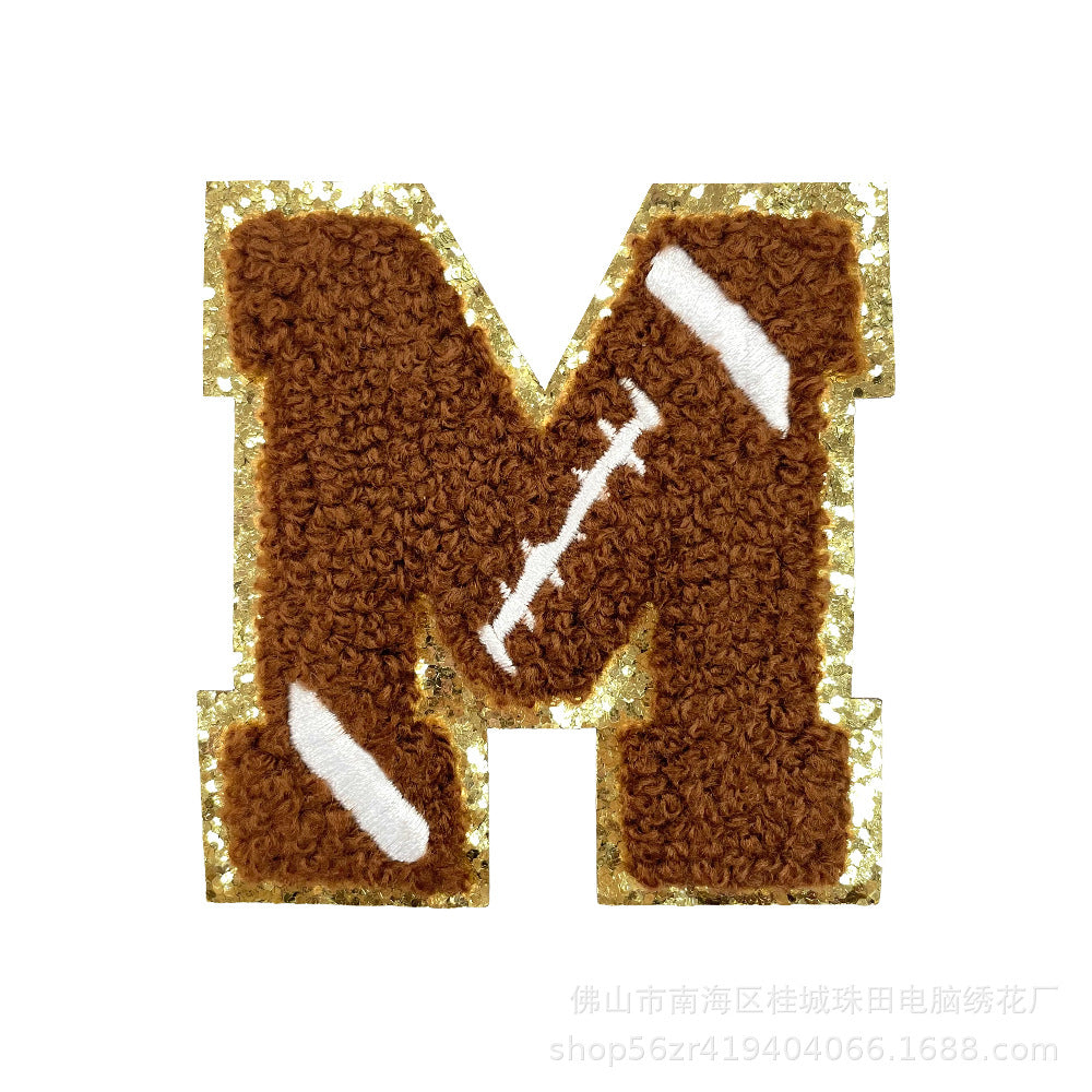 Wholesale Teacher S Day Chenille Embroidered Letter Bow Patch Set Self Adhesive Iron On DIY Decor For Shoes And Hats