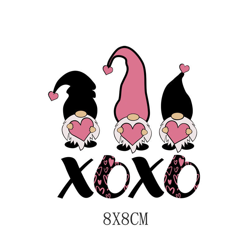 Wholesale 5pcs/pack Red lips car Valentine' s Day UV DTF Ready to Press Transfers Wraps