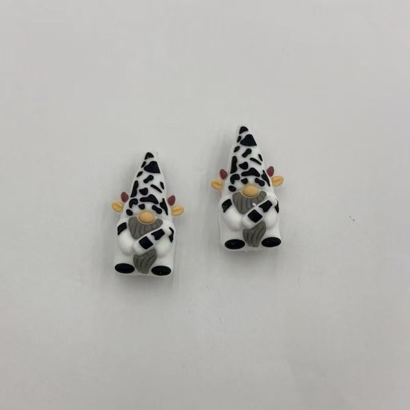 Wholesale Silicone creative beads 3D dwarf