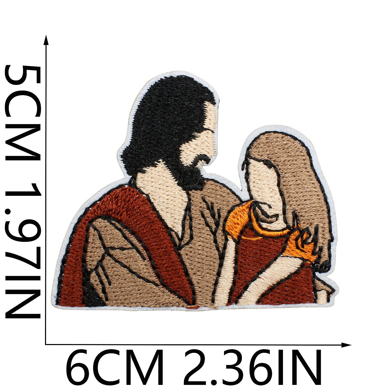 Wholesale Faith Letter Series Embroidered Fabric Patch with Cross  DIY Patches