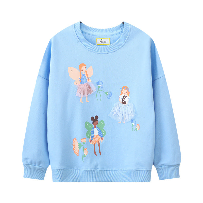 Wholesale Girls Long Sleeve Sweatshirt And Leggings Set Trendy Casual Outfit For Kids Everyday Wear Fashion