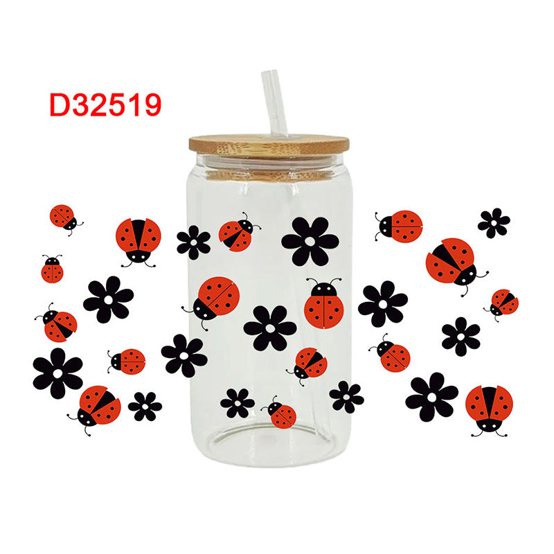 Wholesale Colorful cute animals 16oz Cup UV DTF Wraps