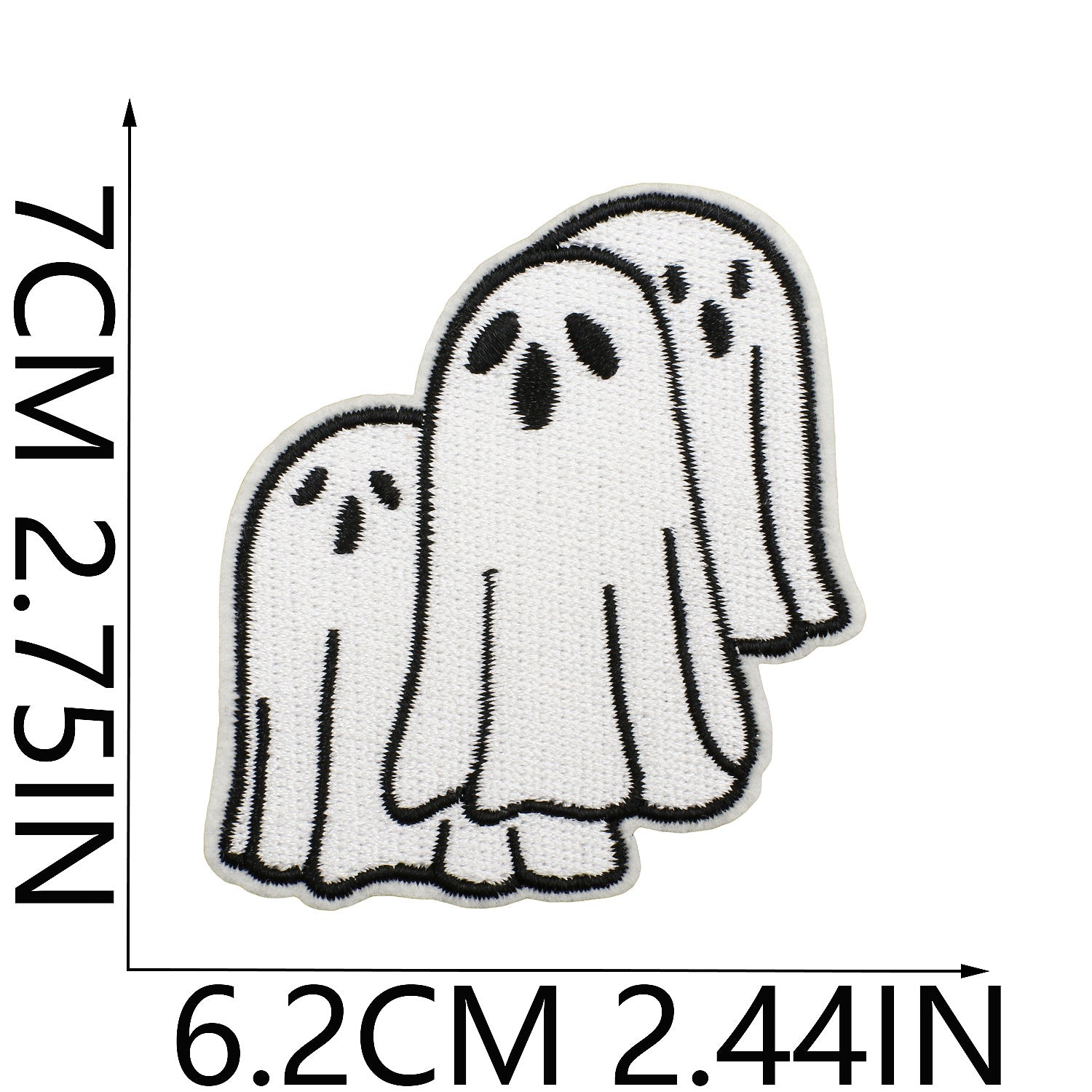 Wholesale Iron On Ghost Pumpkin Embroidery Patch Cute Witch Applique For Clothing Holiday Craft Supply For DIY Decor