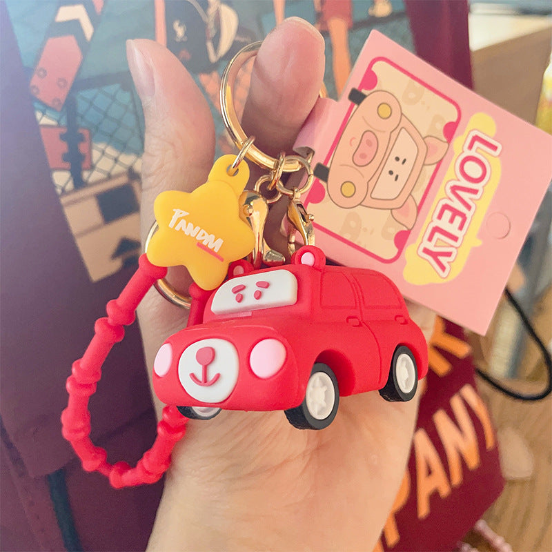 Wholesale Cartoon Animal Car PVC Keychain