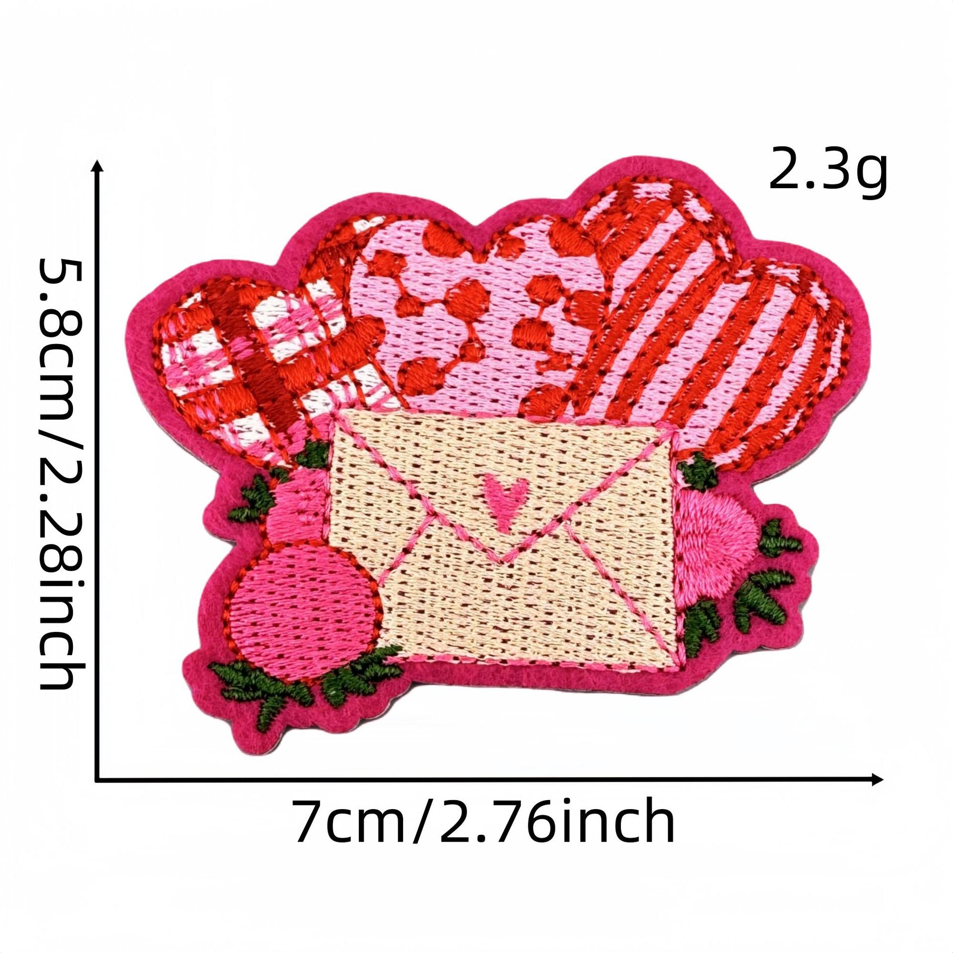 Wholesale Valentine' s Day Pink Love Cartoon Embroidery DIY Patches