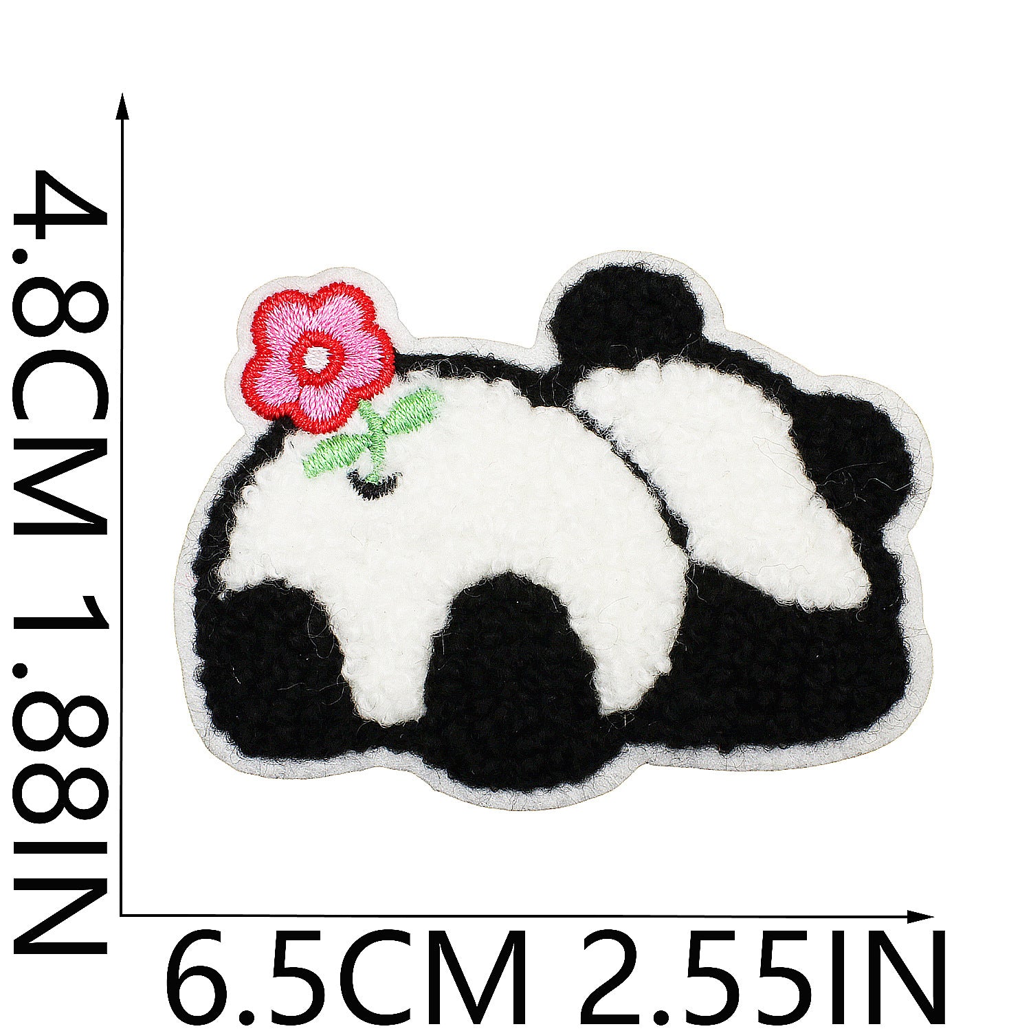 Wholesale Cute Panda Embroidery Patch For Clothing And Bag Decoration DIY Craft Supply Trendy Fashion Accessory For Resale