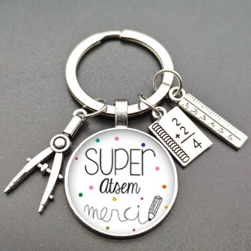 Wholesale Time Gem Pendant Keychain Graduation Season Gift